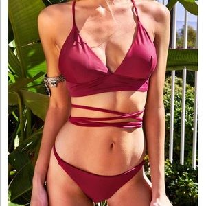 red cross bikini set